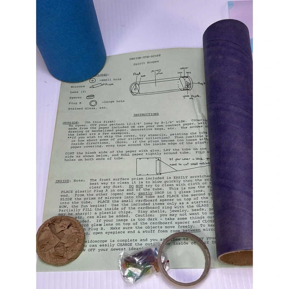 Vintage Design Yur Scope By Spirit Scopes Build Your Own klaleidoscope Kit